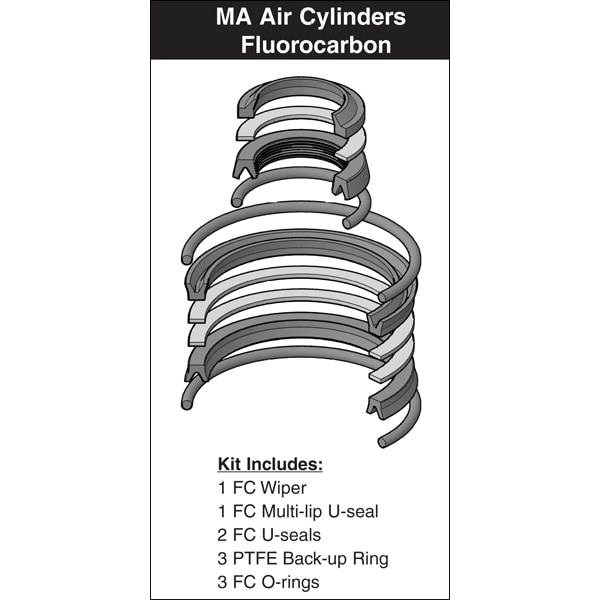 Parker - After Market Parts Hydraulic Cylinder Repair Kit- 1X2 MA FC KIT SKL7002MA5 - main